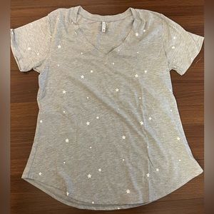 GREY V NECK WITH STARS